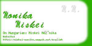 monika miskei business card